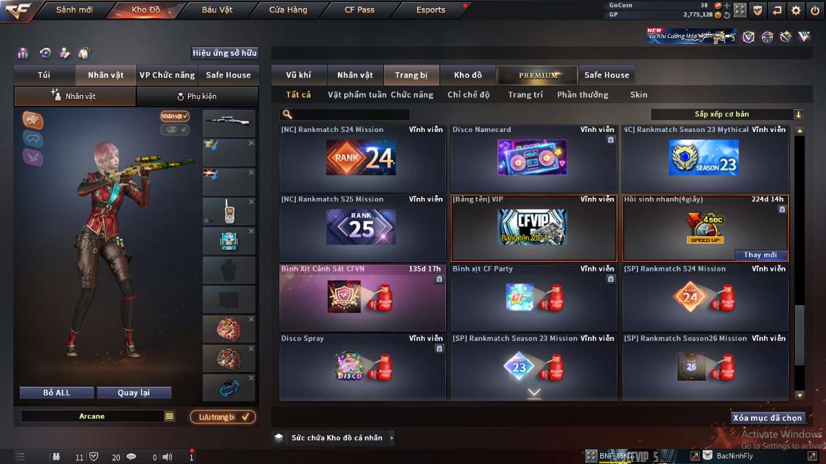 shop acc cf uy tin gia re